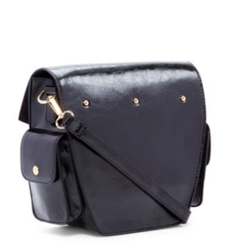 Victorian Blue Studded Cross-Body Handbag - Picture 5 of 6
